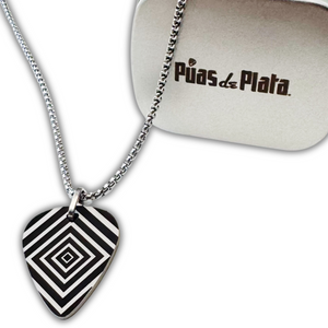 Collar con púa Hipnosis grabado texto gratis (Rombo)
