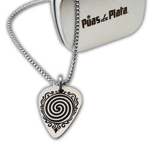 Collar con púa Hipnosis grabado texto gratis (Hipnosis)