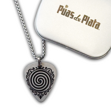 Cargar imagen en el visor de la galería, Collar con púa Hipnosis grabado texto gratis (Hipnosis)