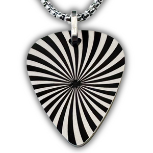 Collar con púa Hipnosis grabado texto gratis (Espiral)