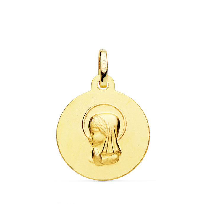 MEDALLA COMUNIÓN ORO 18K LEY 750 mm - MEDALLA MARÍA FRANCESA 16MM. 1,85 GRS. (REF:12327000259)