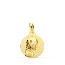 Cargar imagen en el visor de la galería, MEDALLA COMUNIÓN ORO 18K LEY 750 mm - MEDALLA MARÍA FRANCESA 16MM. 1,85 GRS. (REF:12327000259)