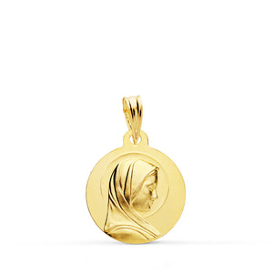 MEDALLA COMUNIÓN ORO 18K LEY 750 mm - MEDALLA MARÍA FRANCESA 16MM. 1,85 GRS. (REF:12327000259)