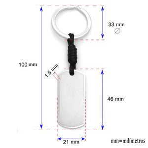 LLAVEROS ACERO INOX. DISEÑOS- GRABADO TEXTO GRATIS REVERSO (VER DISEÑOS)