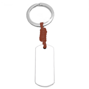 Llavero Acero con Inicial (3 FUENTES a ELEGIR)- PERSONALIZALO- GRABADO TEXTO GRATIS POR SU REVERSO