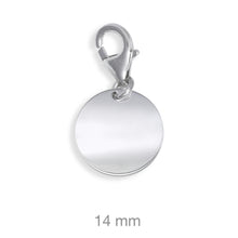 Cargar imagen en el visor de la galería, CHARMS PLATA PERSONALIZADOS (GRABADO TEXTO GRATIS)