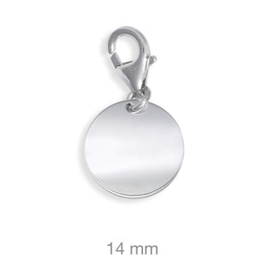CHARMS PLATA PERSONALIZADOS (GRABADO TEXTO GRATIS)