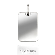 Cargar imagen en el visor de la galería, PLACAS-PERGAMINOS PLATA (GRABADO GRATIS LÁSER A 2 LADOS)