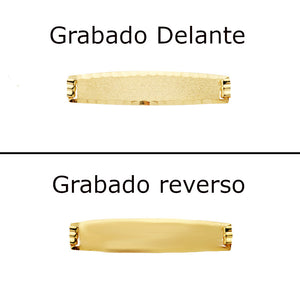 GRABADO GRATIS PULSERA TEXTO DELANTE Y REVERSO