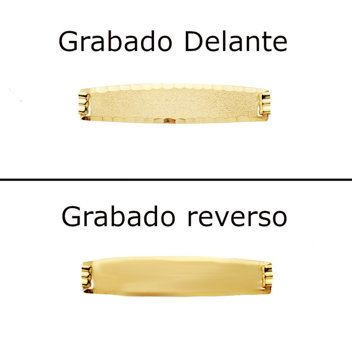 GRABADO GRATIS PULSERA TEXTO DELANTE Y REVERSO