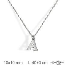 Cargar imagen en el visor de la galería, Colgantes Iniciales Plata  Con cadena Plata