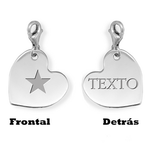 CHARMS PLATA PERSONALIZADOS (GRABADO TEXTO GRATIS)