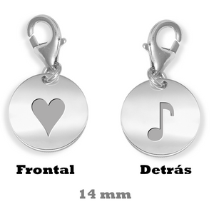 CHARMS PLATA PERSONALIZADOS (GRABADO TEXTO GRATIS)