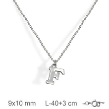 Cargar imagen en el visor de la galería, Colgantes Iniciales Plata  Con cadena Plata