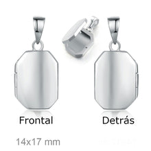Cargar imagen en el visor de la galería, DIJES-PORTAFOTOS PLATA - GRABADO TEXTO GRATIS