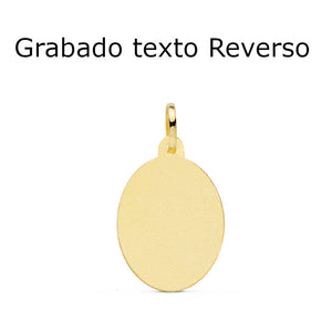 GRABADO GRATIS MEDALLA OVAL TEXTO REVERSO